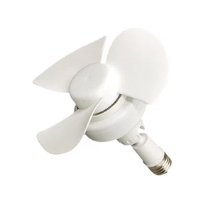Portable 360 Degree Adjustable Ceiling Fan Cooling Electric Fan Lamp Chandelier - Picture 1 of 8