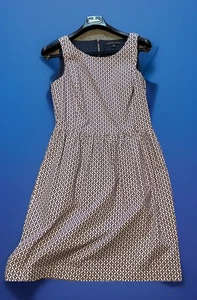 Brooks Brothers Dress Womens 10 A Line Career Classic Pleated Pockets Zip Pink - Picture 1 of 17