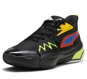 PUMA Genetics Speckle Basketball Men # 12 Black/Red/Green Sneakers 379905-01 NEW - Bild 1 von 11