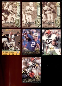 Juego de sofá UD Legends Cleveland Browns 1999 Jim Brown Otto Graham Marion Motley - Imagen 1 de 1
