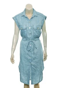 Free People High Low Shirt Dress S Women Casual Buttondown Knee Length NWD 41227 - Picture 1 of 9