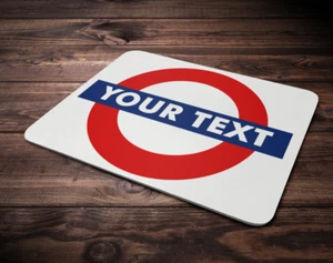 Alfombrilla de ratón metro London tubo tren subterráneo personalizada - Imagen 1 de 1