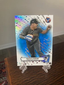 Nestor Cortes 2023 Topps Pristine Blue Refractor #d /75 New York Yankees RARE SP - Picture 1 of 4