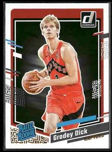 Gradey Dick 2023-24 Donruss #247 Toronto Raptors Rated Rookie - Foto 1 di 2