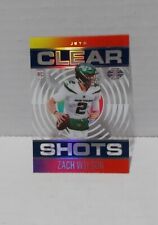 Zach Wilson 2021 NFL Panini Illusions Clear Shots Football Rookie Card CS-17
