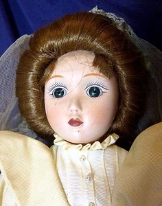 "Muñeca ""Catherine...Gibson Girl"" de Danbury como nueva novias de América con certificado" - Imagen 1 de 12