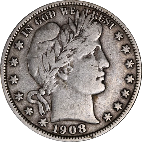 1908-D Barber Half Dollar Great Deals From The Executive Coin Company Cover