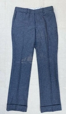 Brooks Brothers "Black Fleece" Gray Plaid Cuffed Pants Slacks Women's Size 4/BB2 - Image 1 of 4