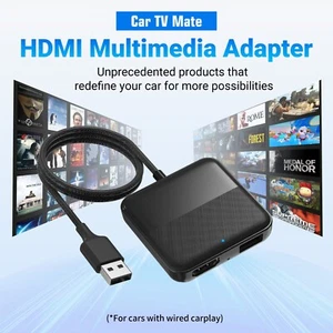 Car TV Mate,Multimedia Adapter Player for Cars with OEM Wired CarPlay, HDMI - Picture 1 of 12