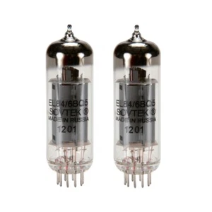 NEW Sovtek EL84 6BQ5 Power tubes MATCHED PAIR (2)- TESTED EL-84 Valves - Picture 1 of 1