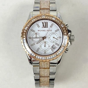 Orologio cronografo donna firmato Michael Kors Everest 42 mm tono oro rosa - Foto 1 di 14