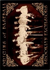 1994 ORIGINS OF BASEBALL - #12 BROOKLYN EXCELSIORS