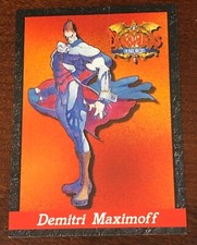 Capcom DarkStalkers The Night Warriors Demitri Maximoff Card EGM2