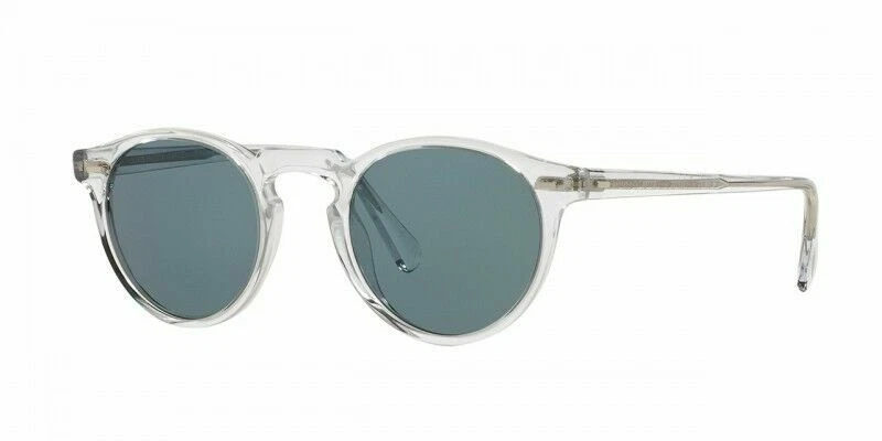 Oliver Peoples Sunglasses Gregory Peck Ov5217-s 1101r8 50-23 Clear W/blue Lenses