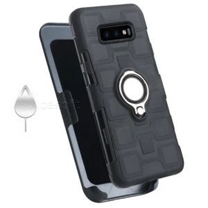 Resistant Anti-Dirt Hybrid Hard Holster Case f T-Mobile Samsung Galaxy S8+ Phone - Picture 1 of 1