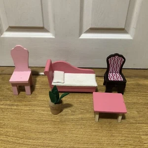 Wooden Doll House Furniture Bundle - Chair, Table & More  - Picture 1 of 4