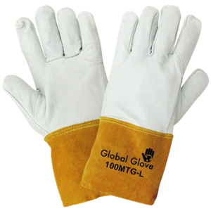 Premium Grade Goatskin WELDER'S GLOVES Mig/Tig 100% Leather Global Glove Welding - Picture 1 of 1