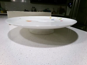 MIKASA JUST FLOWERS CAKE PLATE - Picture 1 of 4