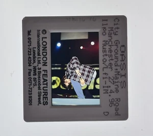 Oasis Liam Gallagher Photo Transparency On Stage Original Manchester April 1996 - Picture 1 of 12