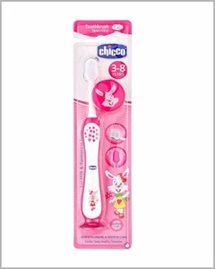 Chicco Spazzolino Manuale Da Denti per Bambini 3-8 Anni (Confezione da 1, Rosa) Venditore USA - Foto 1 di 1