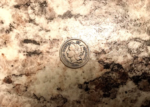 1871 NICKEL 3 CENT COIN AWESOME CONDITION LOT #0419A Cover