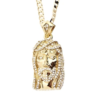Iced Out Bling MINI Kette - JESUS gold - Bild 1 von 2