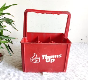 Vintage Daumen hoch Karat Kaltgetränk Werbung rot Kunststoffbox 6 Fächer - Bild 1 von 7