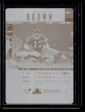 1997 PINNACLE FOOTBALL PRINTING PRESS PLATE MAGENTA RED 1/1 DAVE BROWN CEO AUTO