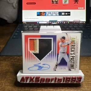 2019 Panini Chronicles Steven Duggar Americas Pastime Signatures Gold 18/25 - Picture 1 of 2