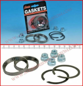 Juntas Colectores Silenciadores Harley Sportster Dyna Softail Touring Escape - Imagen 1 de 12