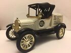 ERTL 1918 FORD MODEL T RUNABOUT COIN BANK WITH KEY ADVERTISING BUSS FUSES