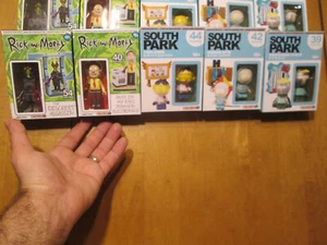 RICK AND MORTY + SOUTH PARK LOT OF 5 McFARLANE TOYS CONSTRUCTIONS SET NEW DEAL - Picture 1 of 9