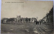 Ww1 Postkarte-Reims-Platz Luton et Rue Neufchatel