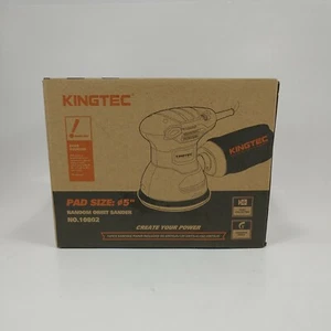 Lijadora de órbita aleatoria Kingtec de 5"" con 12 piezas. Papel de lija, 2,5A / 300W - Imagen 1 de 10