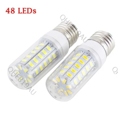 48 led light bulb Candle corn lamp E27 SMD Warm cool white AC 220V lighting 26H - Image 1 of 4