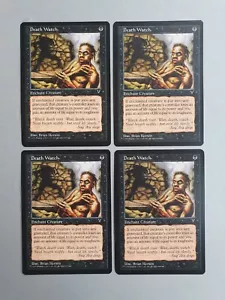 Death Watch x4 Playset, MTG Visions (1997), Common Black Enchantment NM - Picture 1 of 2