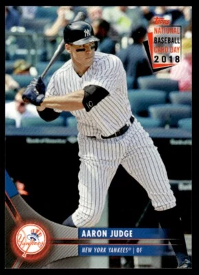 2018 TOPPS BASEBALL NATIONAL CARD DAY AARON JUDGE NEW YORK YANKEES R76 - Image 1 of 2
