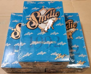 One 1992 Leaf Studio Baseball Factory Sealed 48 Pack Box Look For Heritage Cards - Bild 1 von 6