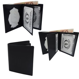 CARTERA PORTA INSIGNIA PARA PLACA DE POLICÍA NACIONAL MODELO LIBRO PIEL CABRERA - Imagen 1 de 1