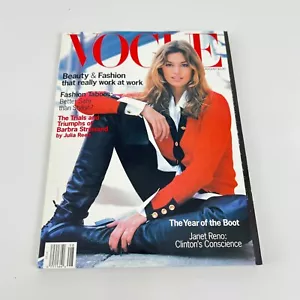 Vintage Vogue Magazine August 1993 Edition Cindy Crawford - Picture 1 of 6