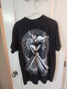 DGA David Gonzales Art Ancestral Mayans Calendar Mexico Indigenous Urban T-Shirt - Foto 1 di 8