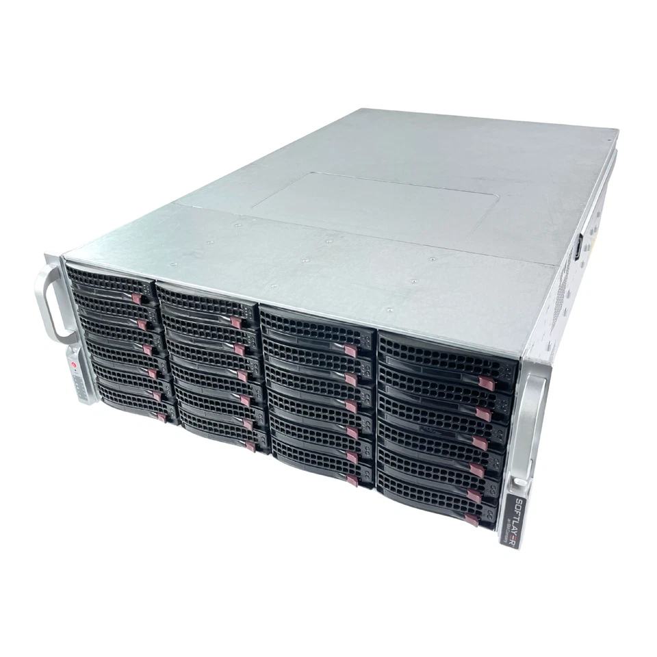 Supermicro CSE-847 4U 36x3,5 SATA SAS BPN-SAS3-846EL1 2x 1280W Server mit Caddys - Bild 1 von 4