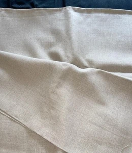 145w x 500cms Natural Oatmeal Biscuit Linen Union Fabric Crafting Home Decor - Picture 1 of 5