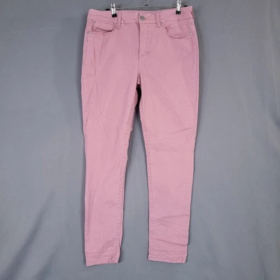 Pantalones para mujer Seven7 rosa 14 tiro alto ajustados sin barriga elásticos Foto 1 de 4