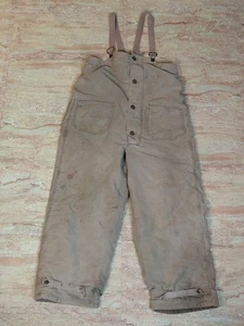Salopette pantaloni bavaglini mazzo USA vintage anni 40 WW2 contratto dipartimento marina NXsx 73734 Med - Foto 1 di 22
