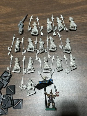 Warhammer CLASSIC METAL Wight Grave Guard x17 Halberds Vampire Counts Undead OOP - Image 1 of 4