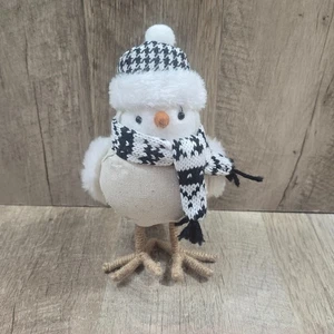 Target Wondershop Featherly Friends Fabric Bird - White and Tan w/ Hat and Scarf - Picture 1 of 6