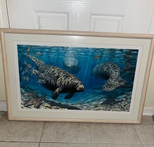 Warm Springs Refuge Don Ray Limited Edition/950 Florida Keys Painting Guy Harvey - Picture 1 of 6