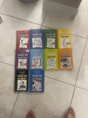 Diary of a Wimpy Kid's Collection Books 1,2,3,5,6,8,9,13,15 - Image 1 of 4