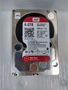 Western Digital (WD60EFRX) WD Red 6TB SATA 3.5" Hard Drive - 97% Health - Picture 1 of 14